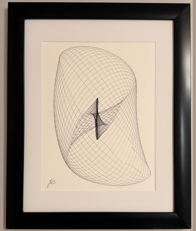 Harmonograph drawing No. 4102
