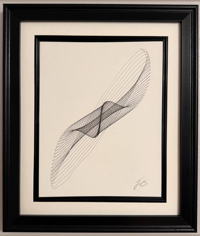 Harmonograph drawing No. 4104