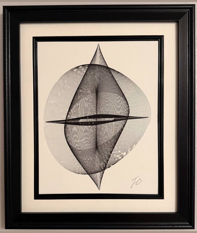 Harmonograph drawing No. 4105